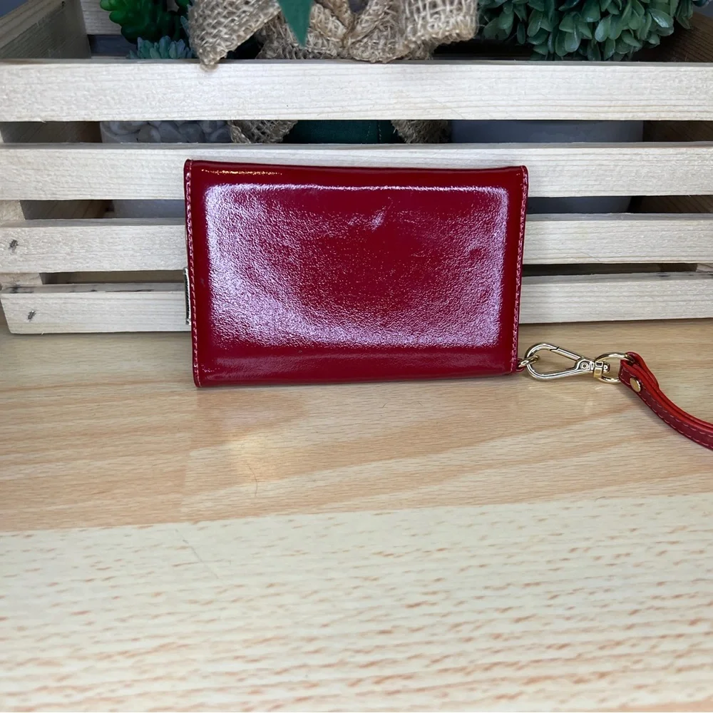 Michael Kors Red/Gold Phone Wallet